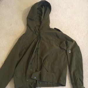 Army green lightweight jacket